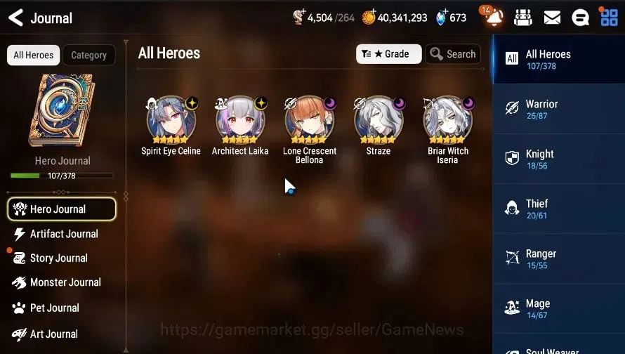Epic Seven Accounts GLOBAL|UnVerif|5 ML(LStraze,SE Celine,BW Iseria,LC image 4