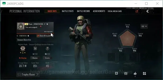 Arena Breakout Accounts High-End MOBILE|Lv30 |SV 19,7M|Many Set|QS AKS-74U,WP AR-57,GM AK-12,Witch's Brew MP5,Abomi Vector 2