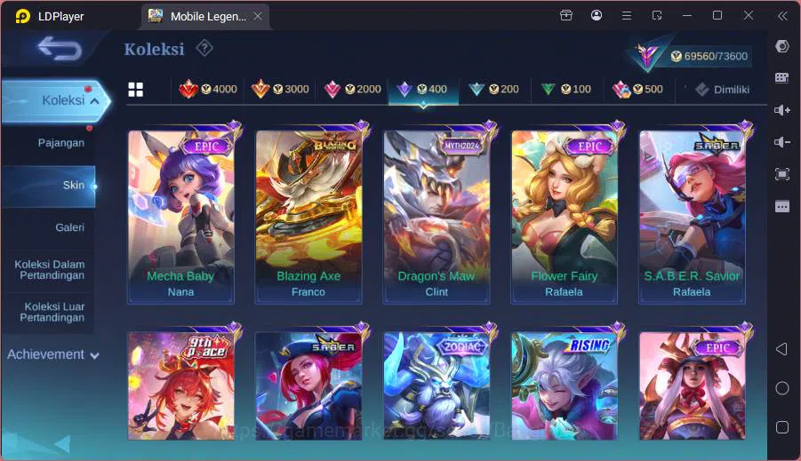 Mobile Legends: Bang Bang Accounts Hero 124|Skin 252|Sanrio Angela+Floryn,Lucky Hayab image 16