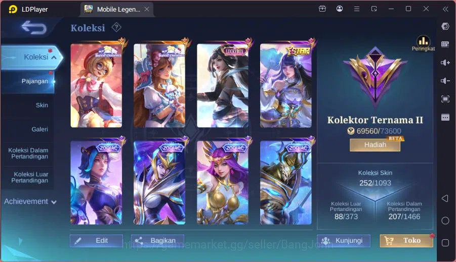 Mobile Legends: Bang Bang Accounts Hero 124|Skin 252|Sanrio Angela+Floryn,Lucky Hayab image 19