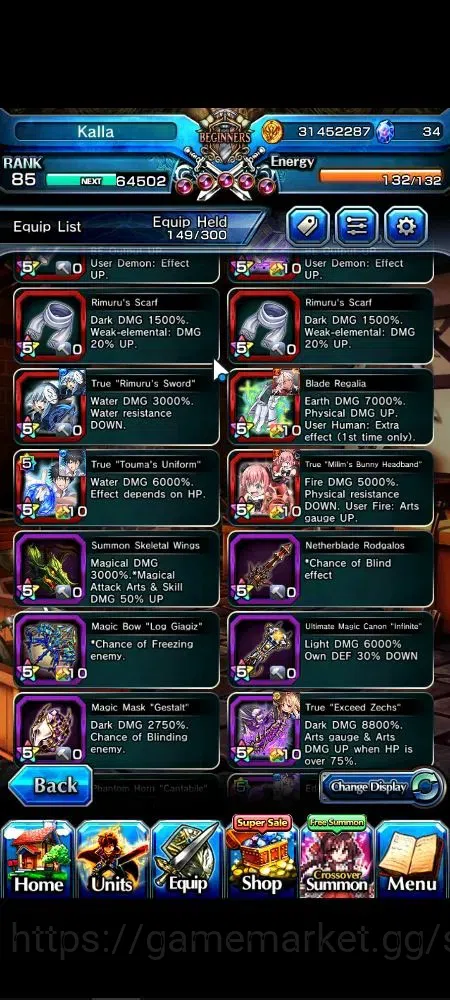 Grand Summoners Accounts Global|Rank 85|23 Ascend+7 TW|[Roy,Kamijo,Veldora, image 11