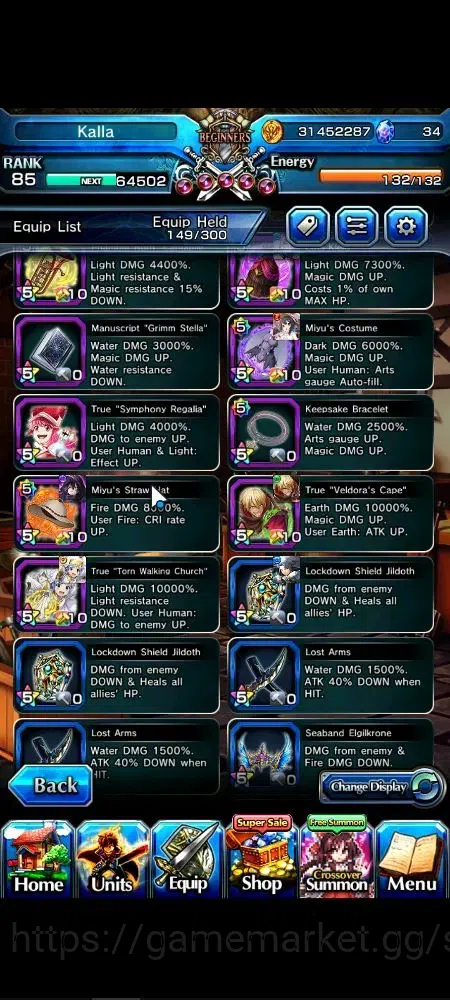 Grand Summoners Accounts Global|Rank 85|23 Ascend+7 TW|[Roy,Kamijo,Veldora, image 12