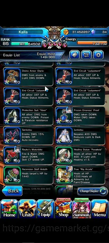 Grand Summoners Accounts Global|Rank 85|23 Ascend+7 TW|[Roy,Kamijo,Veldora, image 13