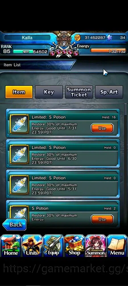 Grand Summoners Accounts Global|Rank 85|23 Ascend+7 TW|[Roy,Kamijo,Veldora, image 2