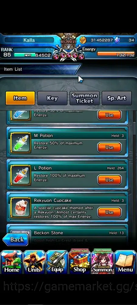 Grand Summoners Accounts Global|Rank 85|23 Ascend+7 TW|[Roy,Kamijo,Veldora, image 3