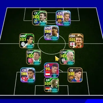 eFootball Accounts Legends & Iconic Players Android|Big Time David Beckham 7 Jun'02|Epic Oliver Kahn,Raul,Andriy