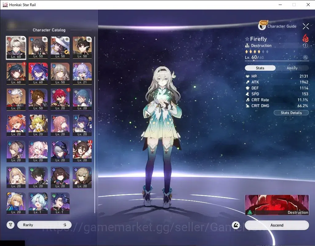 Honkai Star Rail Accounts Asia|TL 43|7 Limited|(Mortenax Blade,Acheron,The D image 4