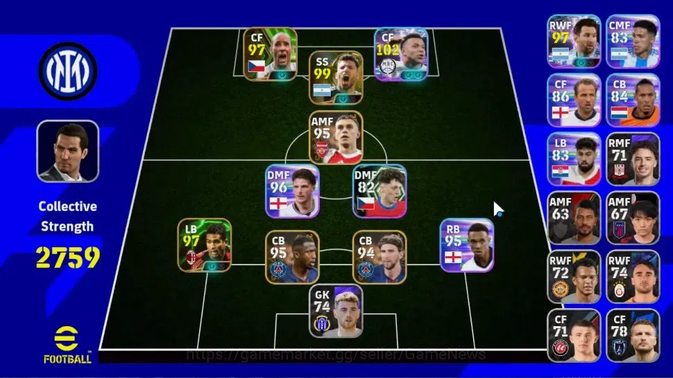 eFootball Accounts Legends & Iconic Players Android|4 Show Time Kylian Mbappe,Lionel Messi,Lamine Yamal|3 Epic Sergio 1