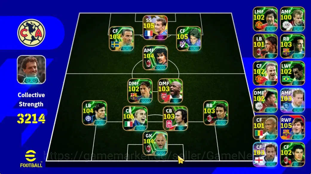 eFootball Accounts Android|Epic Ibrahimovi,Ruud Gullit,Abbiati,Cannav image 1