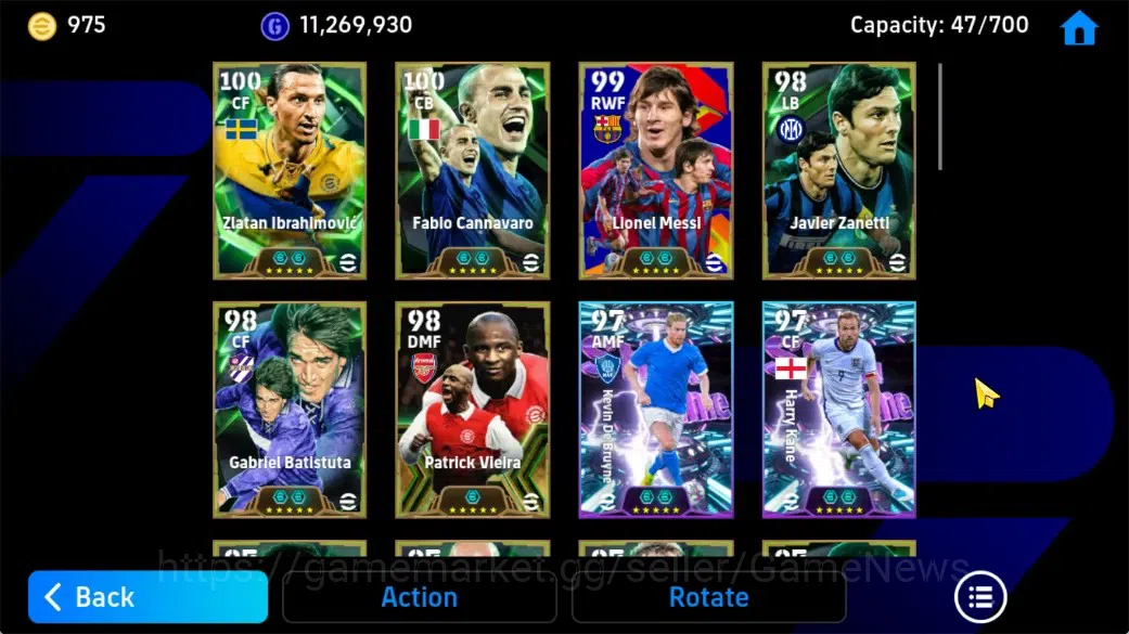 eFootball Accounts Android|Epic Ibrahimovi,Ruud Gullit,Abbiati,Cannav image 8