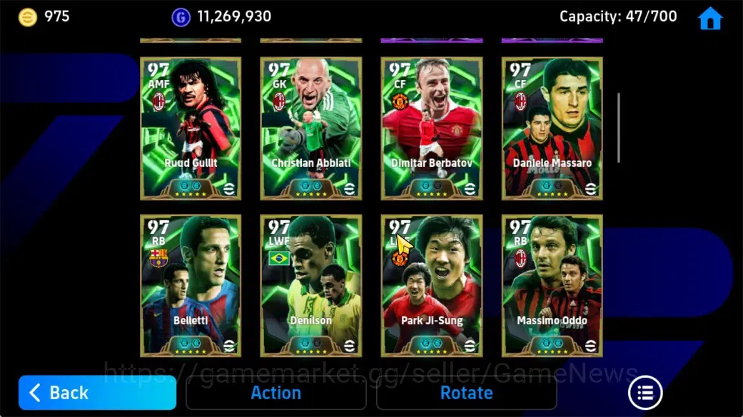 eFootball Accounts Android|Epic Ibrahimovi,Ruud Gullit,Abbiati,Cannav image 9