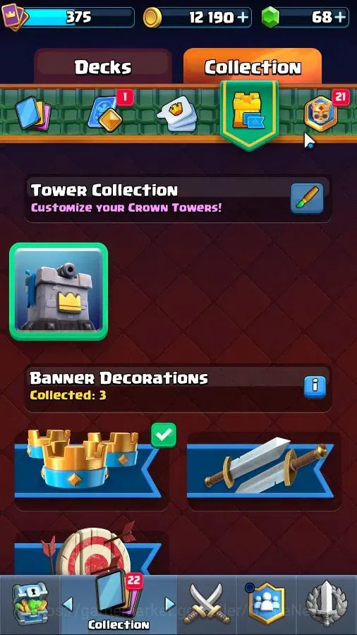 Clash Royale Accounts Others Lv 375|KTL 9|Trophy 3103|Card 48/122|3 EVO 8 Epic 17 Rare 22 Common|1 WS|Take Mail|Check 9