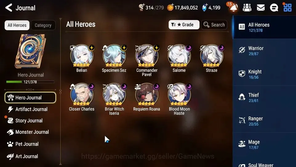 Epic Seven Accounts GLOBAL Unverif|New Era|9 ML(Salome,Belian,BW Iseri image 6