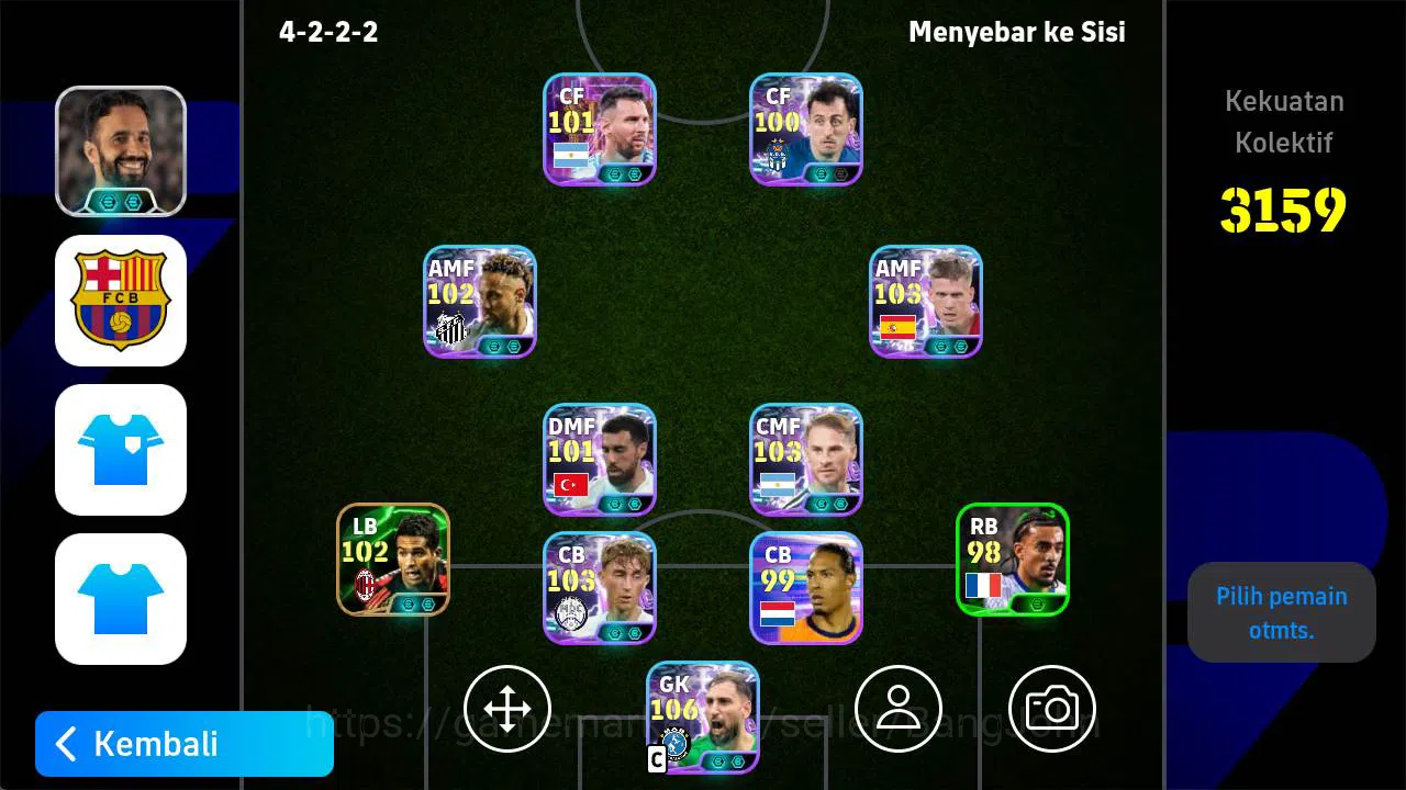eFootball Others Power 3159 | Donnarumma Show, mac Allister Show, N image 1