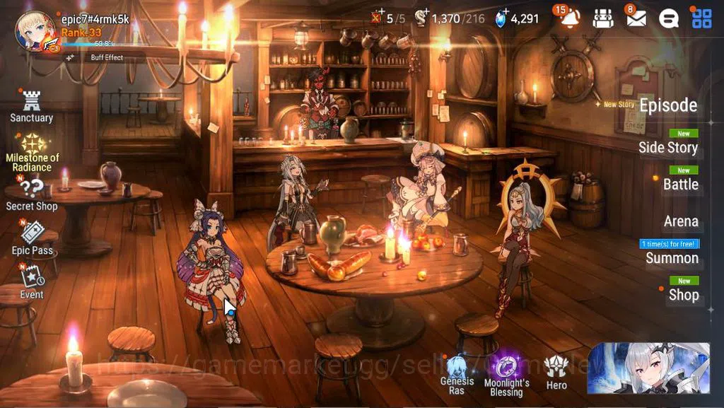Epic Seven Accounts GLOBAL Unverif|New Era|4 ML(Salome,ALaika,Straze,S image 1