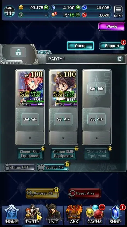 Last Cloudia Accounts GLOBAL|Rank 11|Collab Brave Frontier+Slime (Goddes image 4