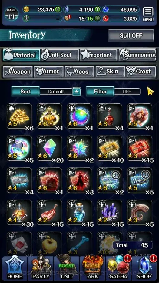 Last Cloudia Accounts GLOBAL|Rank 11|Collab Brave Frontier+Slime (Goddes image 8