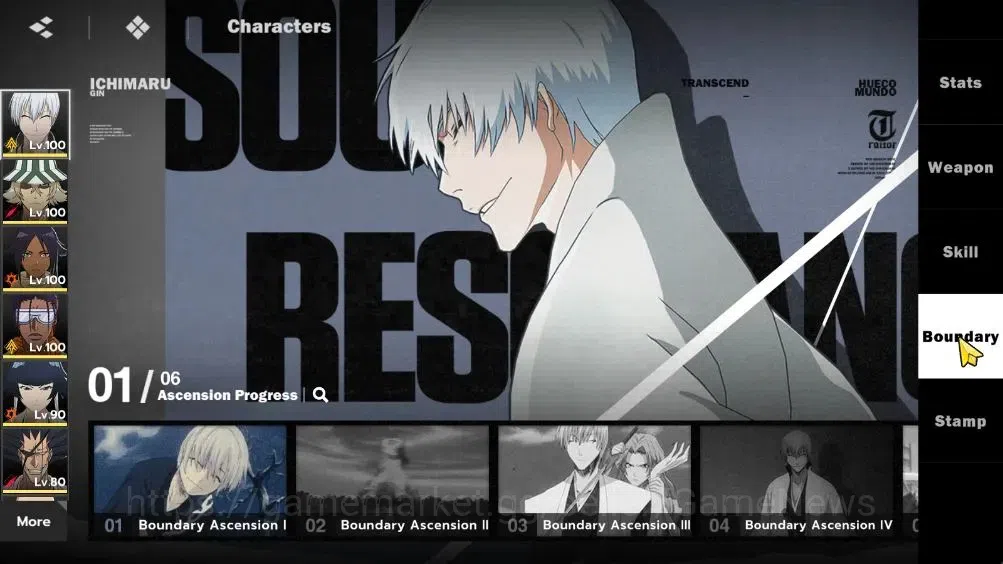 BLEACH: Soul Resonance Accounts NuverseSEA|LV 72|9 SSR 5