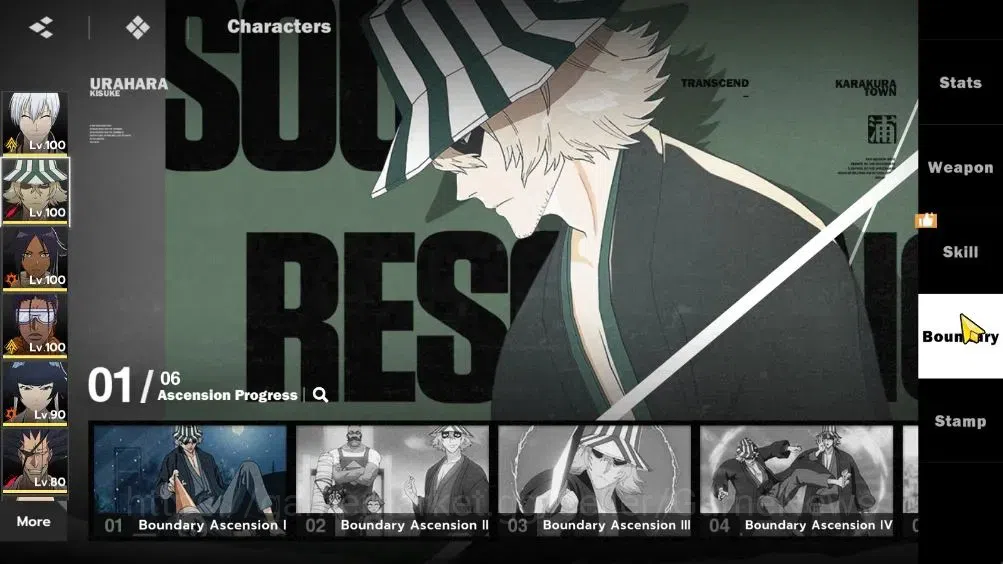BLEACH: Soul Resonance Accounts NuverseSEA|LV 72|9 SSR 9