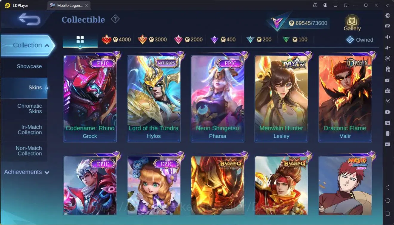 Mobile Legends: Bang Bang Accounts Global|Hero 133|Skin 268|Renowned|Naruto Julian|Pr image 13