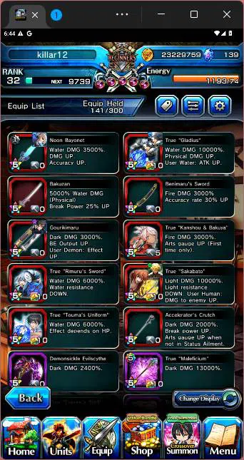 Grand Summoners Accounts Others GLOBAL|14 Ascend|SummerMiyu,Chloe,Roy TW,Jay TW,Fen,Islid,Sunraku,etc|More Detail Check 4