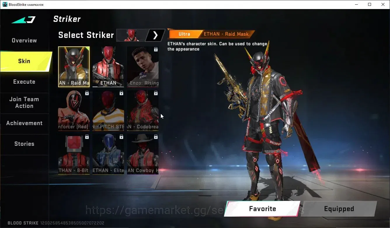 Blood Strike Accounts High-End ASIA|ETERNAL AUG-Empyrean+5 ULTRA[3 PitchStrike[Alondra,katya,Zero],Ethan,URB,Etc]|LMT 6