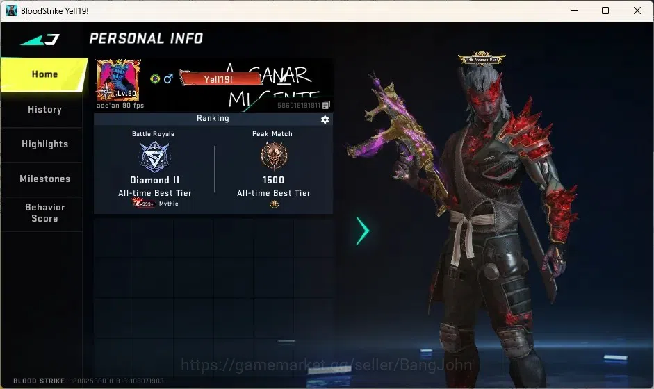 Blood Strike Accounts Others ASIA | 1 Evo Gun: FAL | 1 Eternal Gun|5 Collab Guns | 10 Ultra Guns | 8 Ultra Striker |Check SS 1