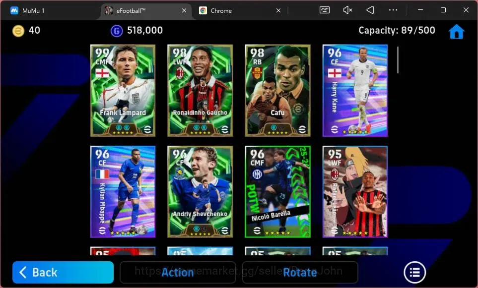 eFootball Accounts ANDROID|PW 2960|Epc Frank Lampard|Epc Ronaldinho G image 5