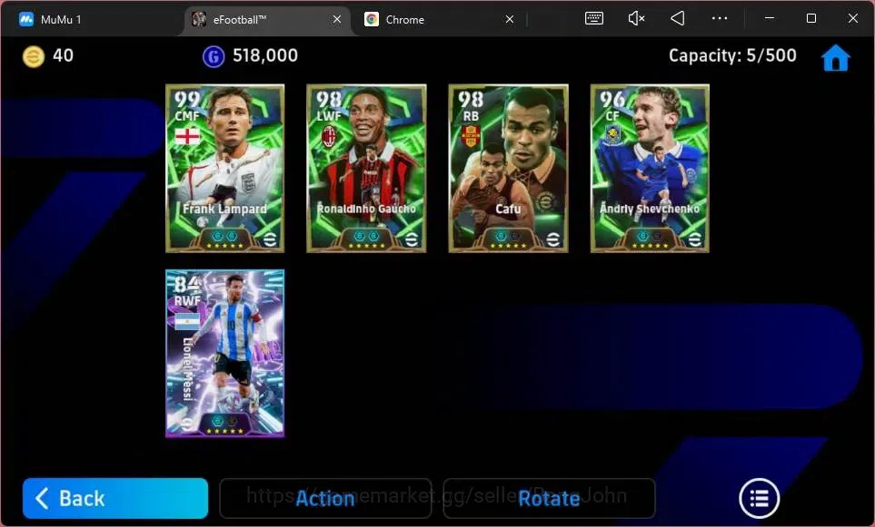 eFootball Accounts ANDROID|PW 2960|Epc Frank Lampard|Epc Ronaldinho G image 8