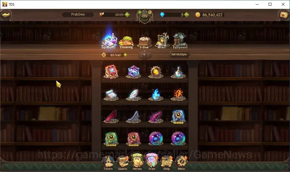 The Seven Deadly Sins: Grand Cross Accounts Global|30 LS|1,5M CC|3 LR+4 UR+Collab ReZero|Brunh image 15