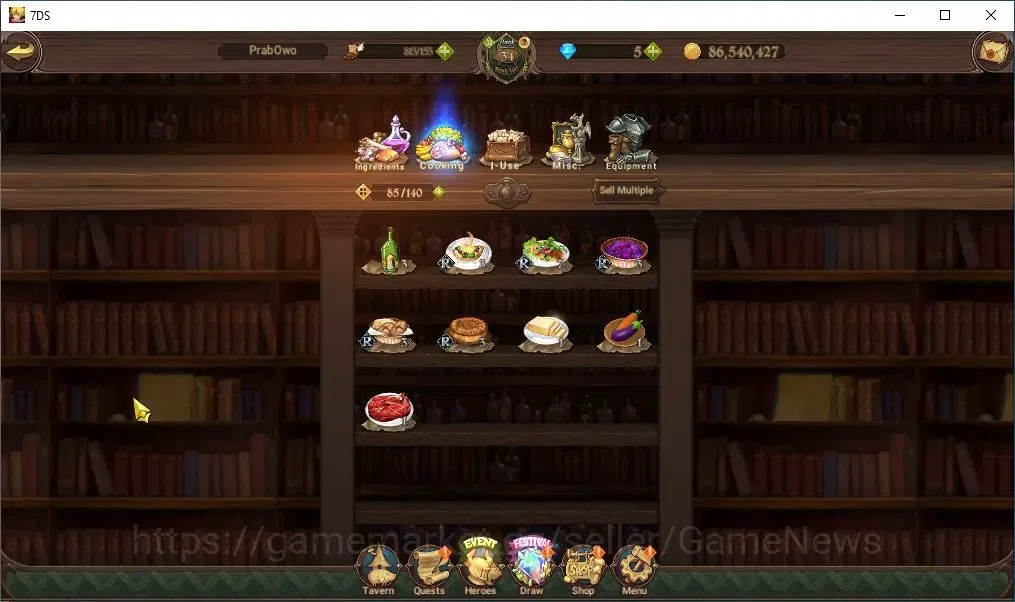The Seven Deadly Sins: Grand Cross Accounts Global|30 LS|1,5M CC|3 LR+4 UR+Collab ReZero|Brunh image 16
