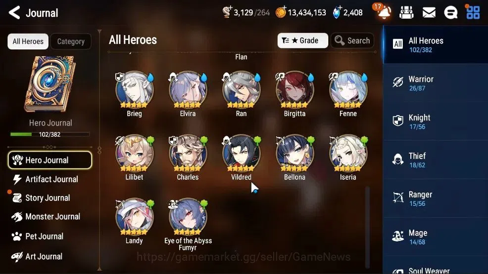 Epic Seven Accounts GLOBAL UnVerif|New Era|5 ML (Rhiana&Lucellia,Harse image 7