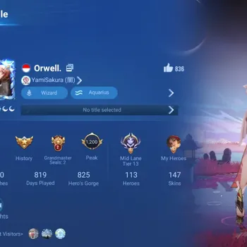 Honor of Kings Accounts Rare Skin Global|113H 147S|Blessed:Mai