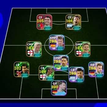 eFootball Accounts Legends & Iconic Players 3201 team strength