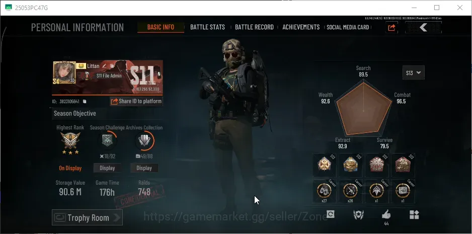 Arena Breakout Accounts High Value MOBILE|LV30|SV 90.6M|CV66.3M|SKIN H416, Symphony AUG, Decree VSS,MK14,LR-AR2,Many weapon 1