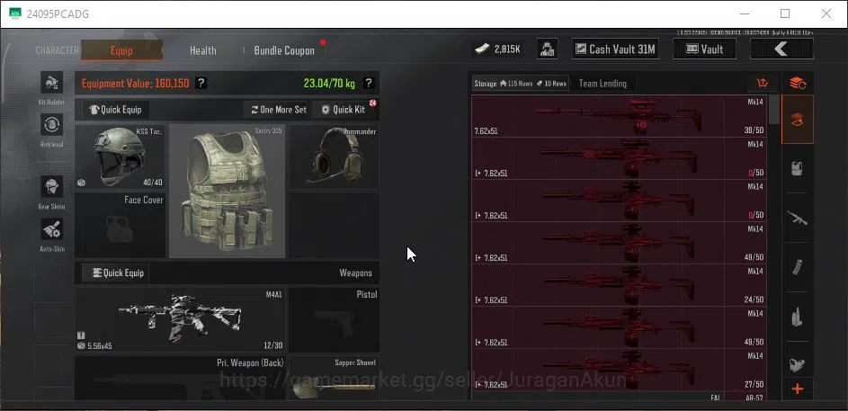 Arena Breakout Accounts Mid-Tier [MOBILE] Lv30|SV 49M|CV 33M|Machete Battel,Shovel Sapper|MDR Speed SQB,Etc|Gear Skin|CN 6