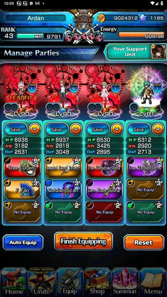 Grand Summoners Accounts Global | Rank 43 | 1.165 Crystal | 7 Ascend | Shir image 4