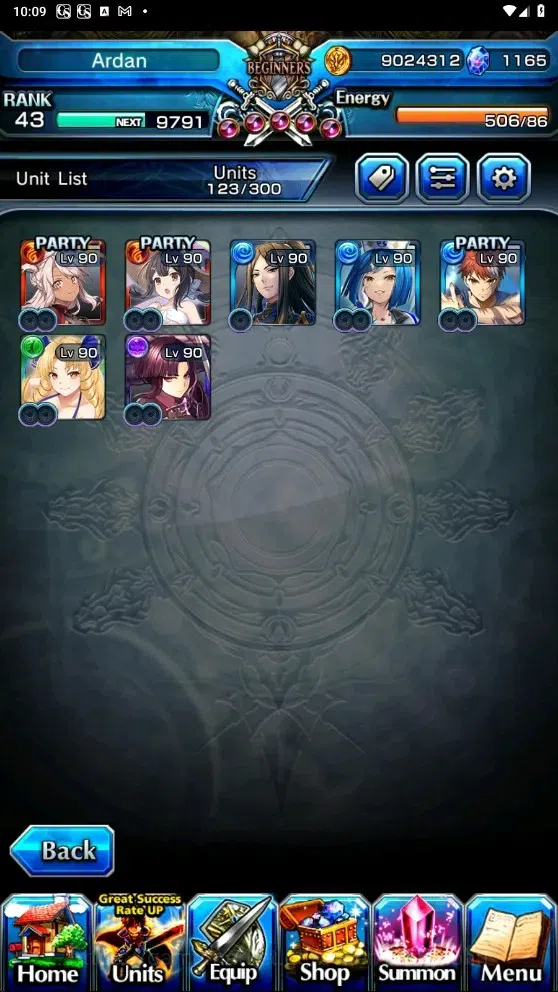 Grand Summoners Accounts Global | Rank 43 | 1.165 Crystal | 7 Ascend | Shir image 5