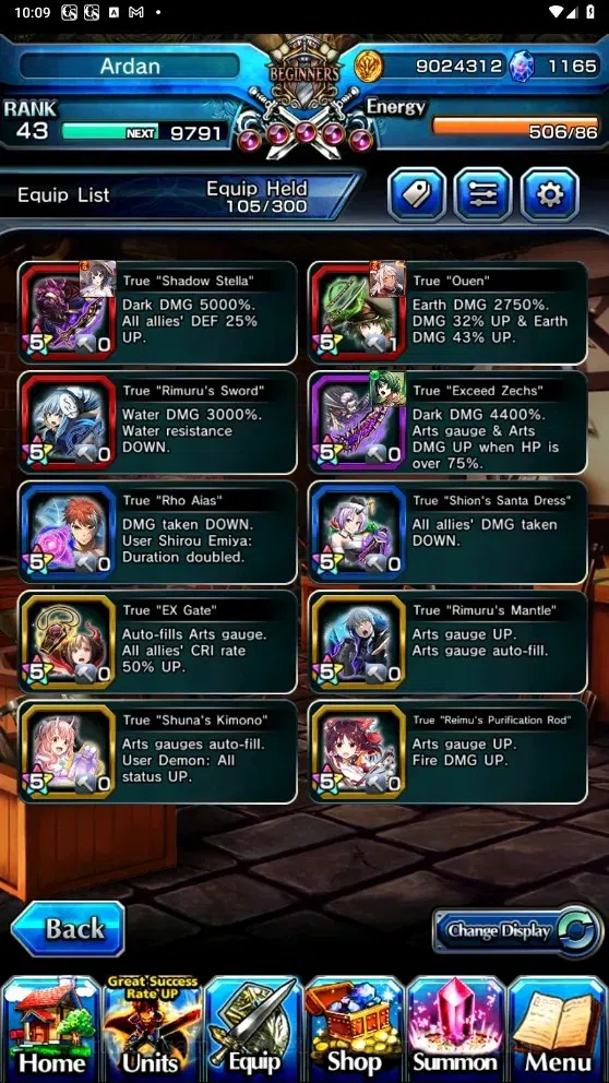 Grand Summoners Accounts Global | Rank 43 | 1.165 Crystal | 7 Ascend | Shir image 6