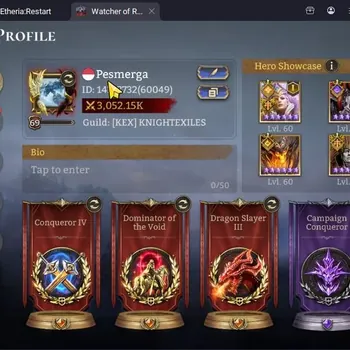 Watcher of Realms Accounts End-Game Global 60xx|Power 3M|8 Lord:Ezareth,Ingrid,Jezebelle,Aracha,Etc|39 Legend|Assassin's