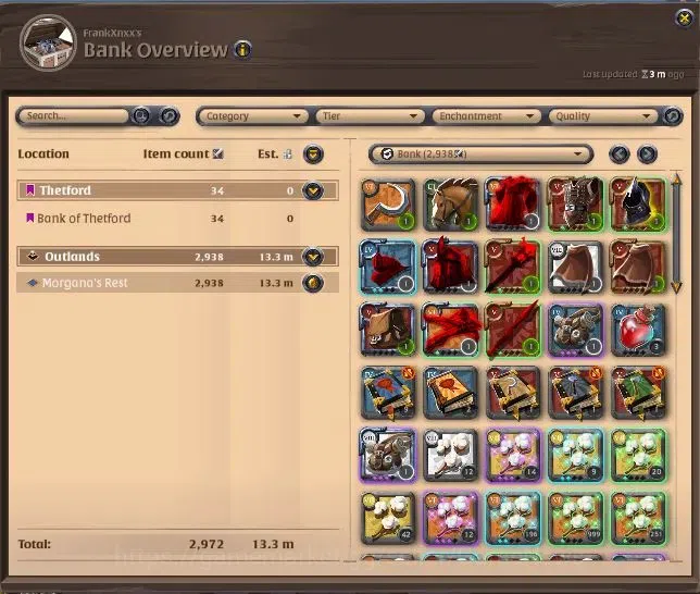 Albion Online Accounts ASIA | 3,66M Total Fame - 13M Bank Value - 1,3M Si image 13