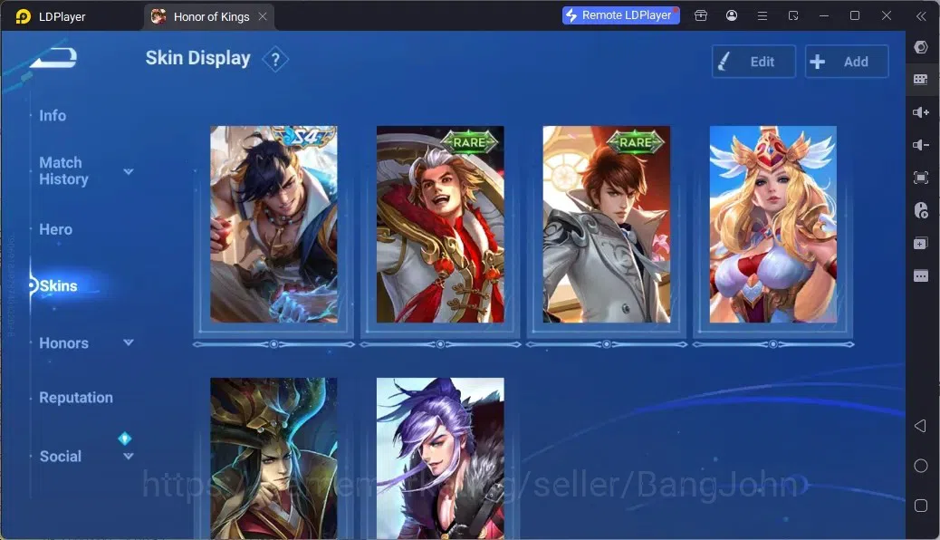 Honor of Kings Accounts Rare Skin Global |63H 43S|2 Legend|1Lny|8 Epic|1 Event Exclusive|1HonorPass|13 Rare Skins |TakeMail 6