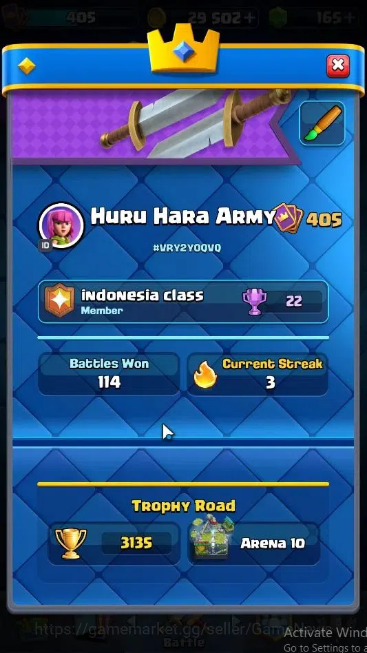 Clash Royale Accounts KTL 9|Trophy 3135|Card 51|Limited Skin|1 Hero 5 EV image 2