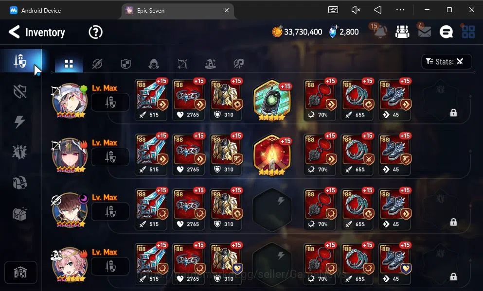 Epic Seven Accounts GLOBAL Unverif|New Era|7 ML(LOTScales,Belian,LH Ce image 10