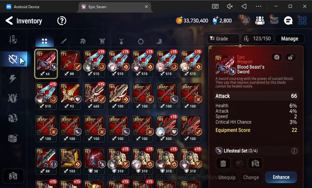 Epic Seven Accounts GLOBAL Unverif|New Era|7 ML(LOTScales,Belian,LH Ce image 11