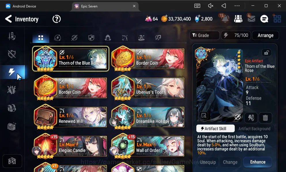 Epic Seven Accounts GLOBAL Unverif|New Era|7 ML(LOTScales,Belian,LH Ce image 12