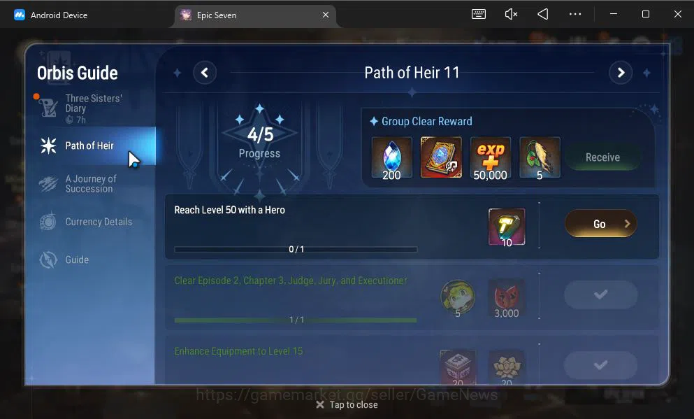 Epic Seven Accounts GLOBAL Unverif|New Era|7 ML(LOTScales,Belian,LH Ce image 3