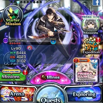 Grand Summoners Accounts End-Game Global|Rank 53|5 Ascend 5 TW (Igris,Alpha,Hart the Fabricator) Sung Jinwoo,Saber