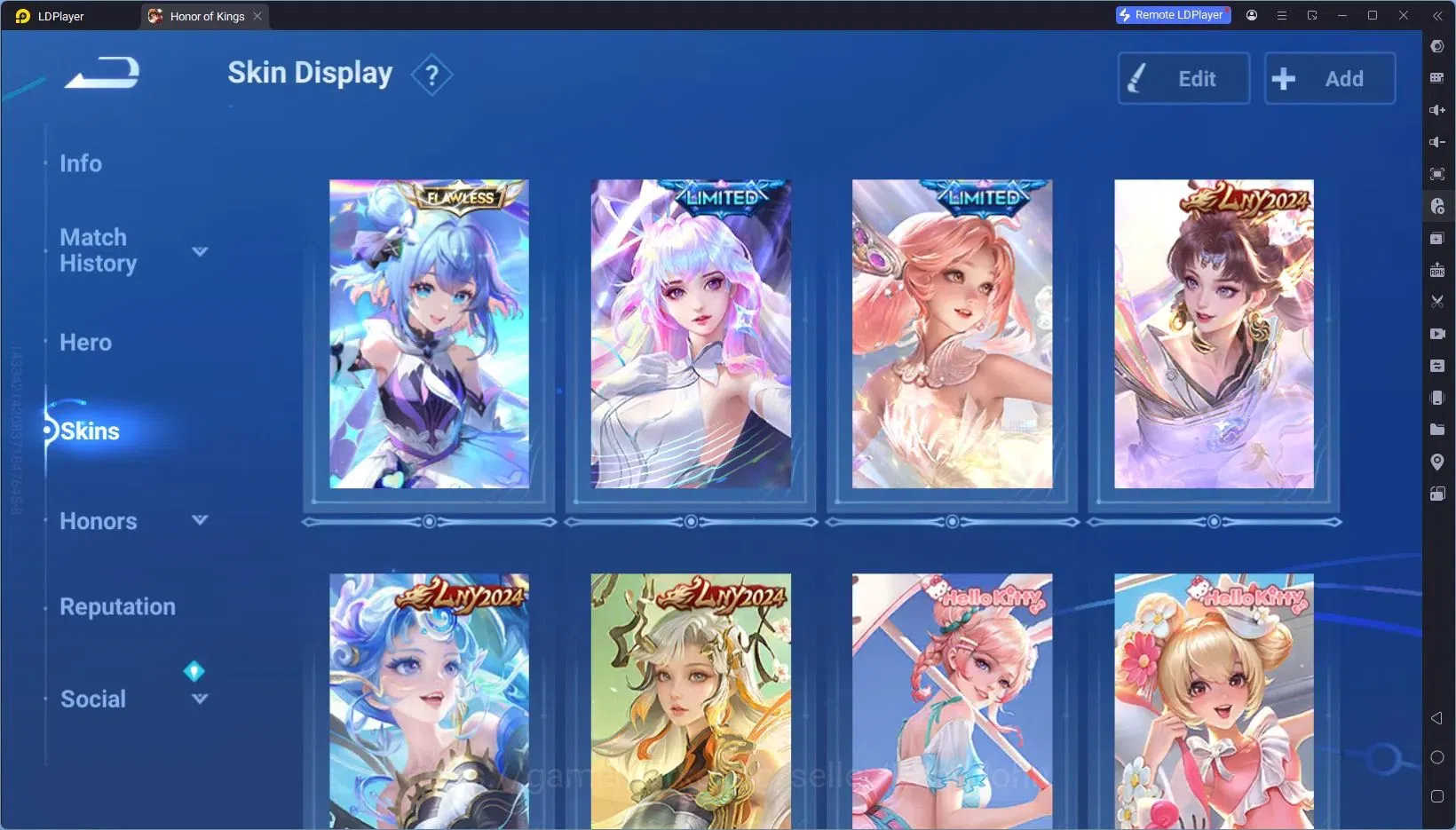 Honor of Kings Accounts Global | 80H 89S | FLAWLESS Xiao Qiao, LIMITED Wha image 4