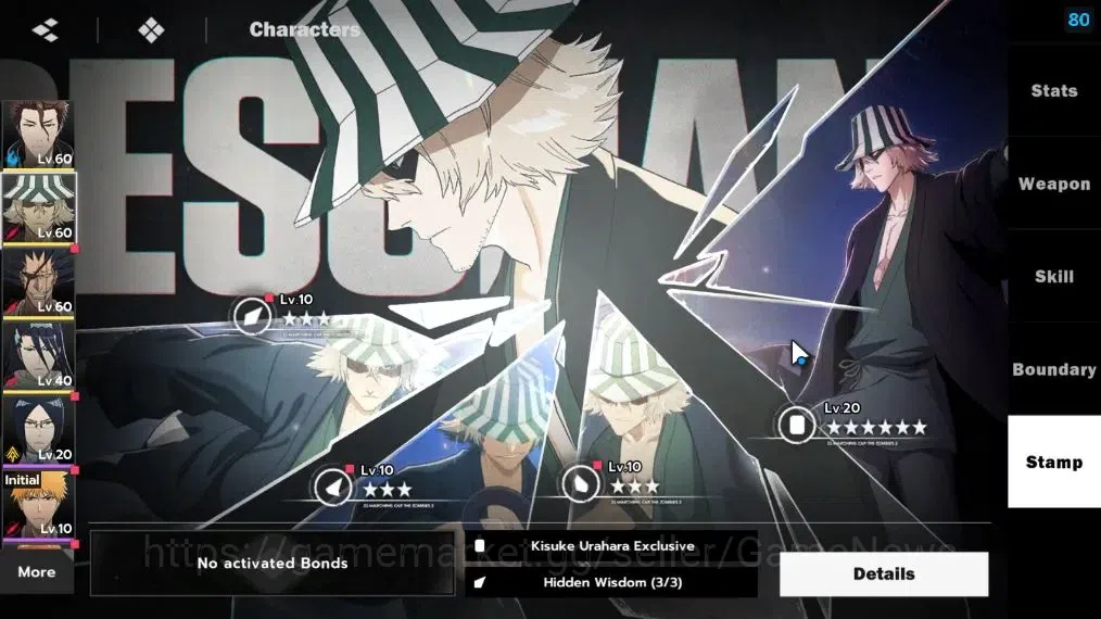 BLEACH: Soul Resonance Accounts NA Crunchyroll|LV 42|8 SSR [(AizenB1,UraharaB1,Zar image 11